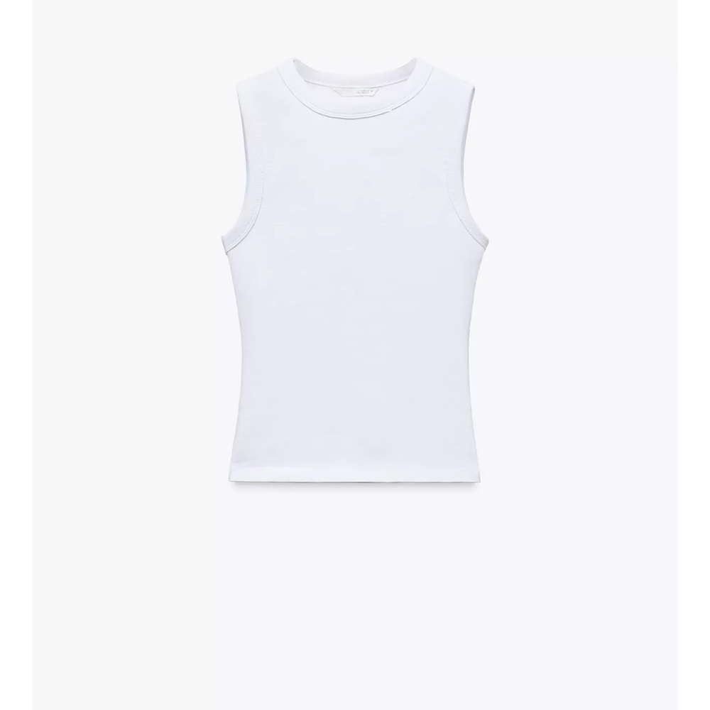 Zara White Tank Top Essential